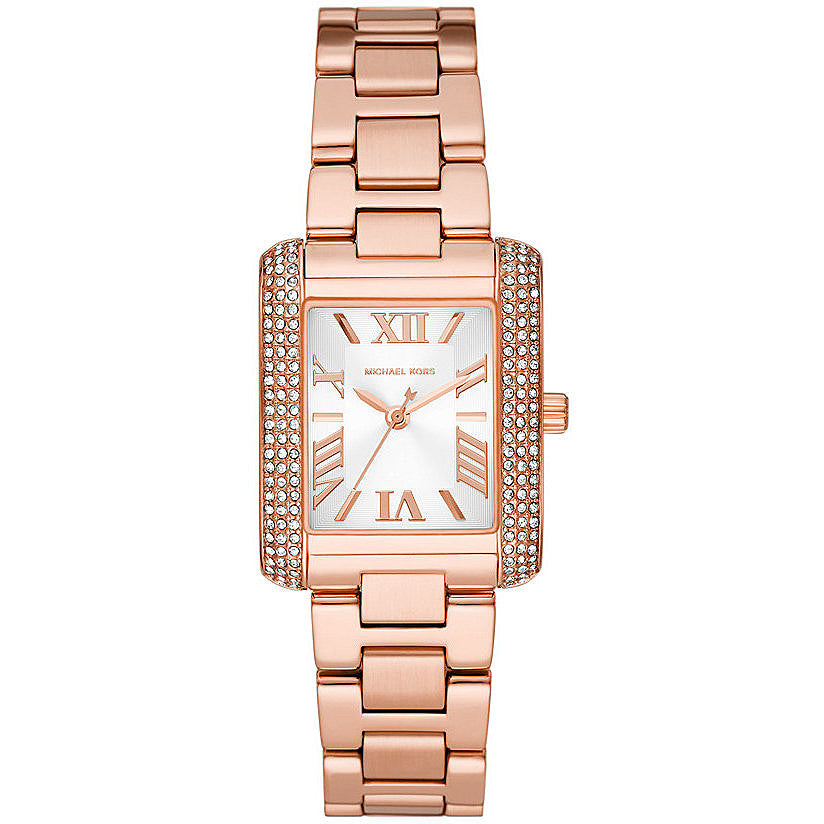 Orologio Donna Michael Kors Acciaio Rosé Solo Tempo Emey Collection Zirconi Bianchi MK4641