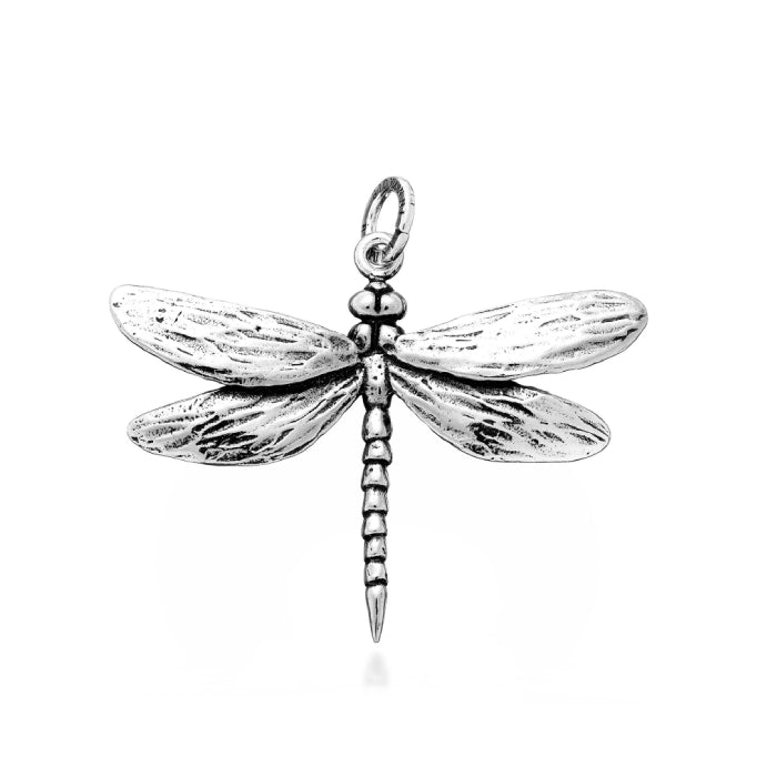 Charm Donna Giovanni Raspini Argento 925 Libellula Media Realizzata A Mano 06443