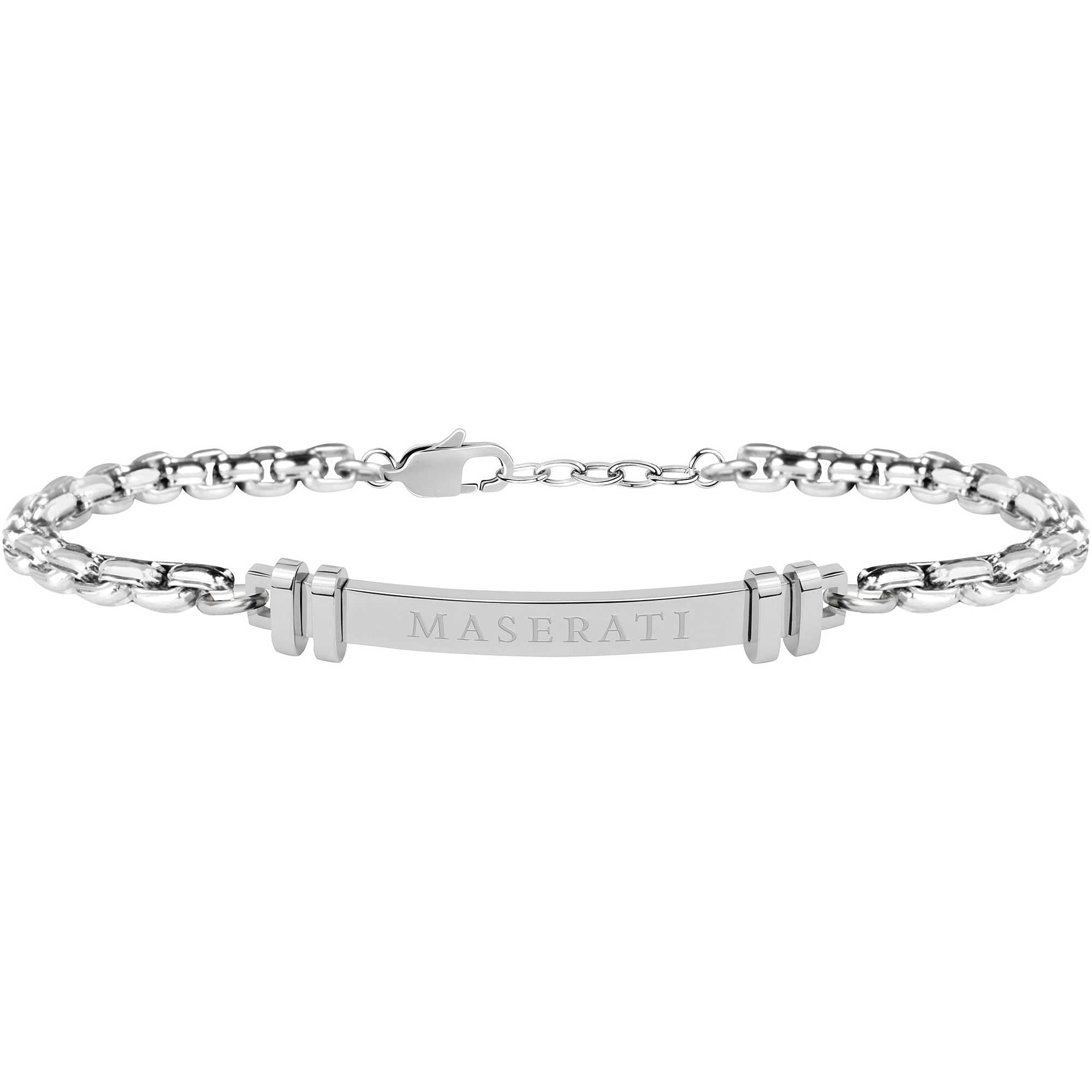 Bracciale Uomo Acciaio Maserati con Centrale Semirigido JM418ANL01