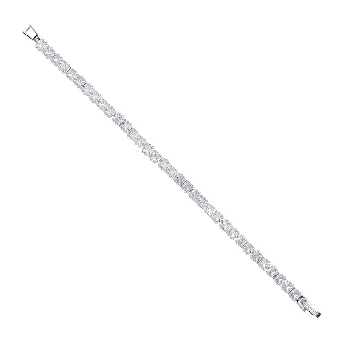 Bracciale Donna Ottaviani Bronzo Tennis Carrè Zirconi Bianchi 500908B