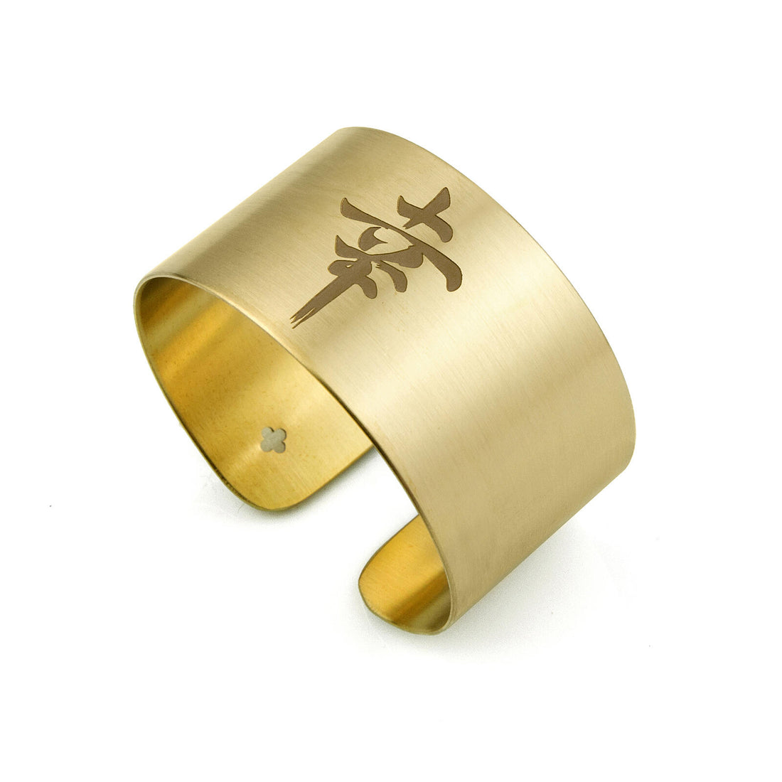 Bracciale Donna Lebole Kanji Rigido Medio Ottone Dorato Amicizia KJ Bra Fortuna