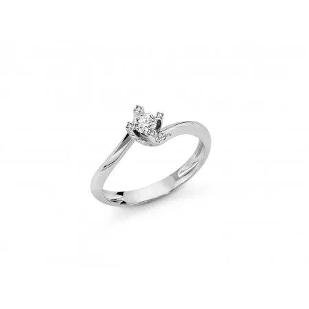 Anello Donna Miluna oro bianco 750  con diamante LID5181-018G7