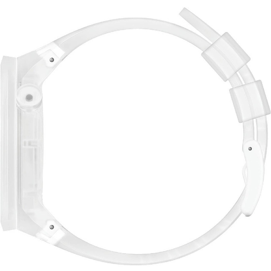 Orologio Uomo Silicone Gomma Swatch Big Bold Solo Tempo Quarzo Bianco SO27B106