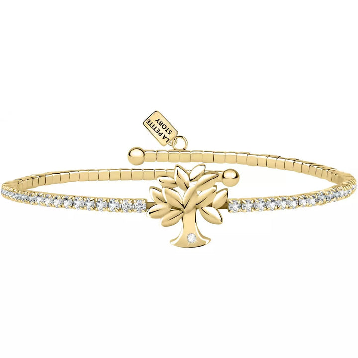 Bracciale Donna La Petite Story Ottone Dorato Con Zirconi Bianchi LPS05ASF21