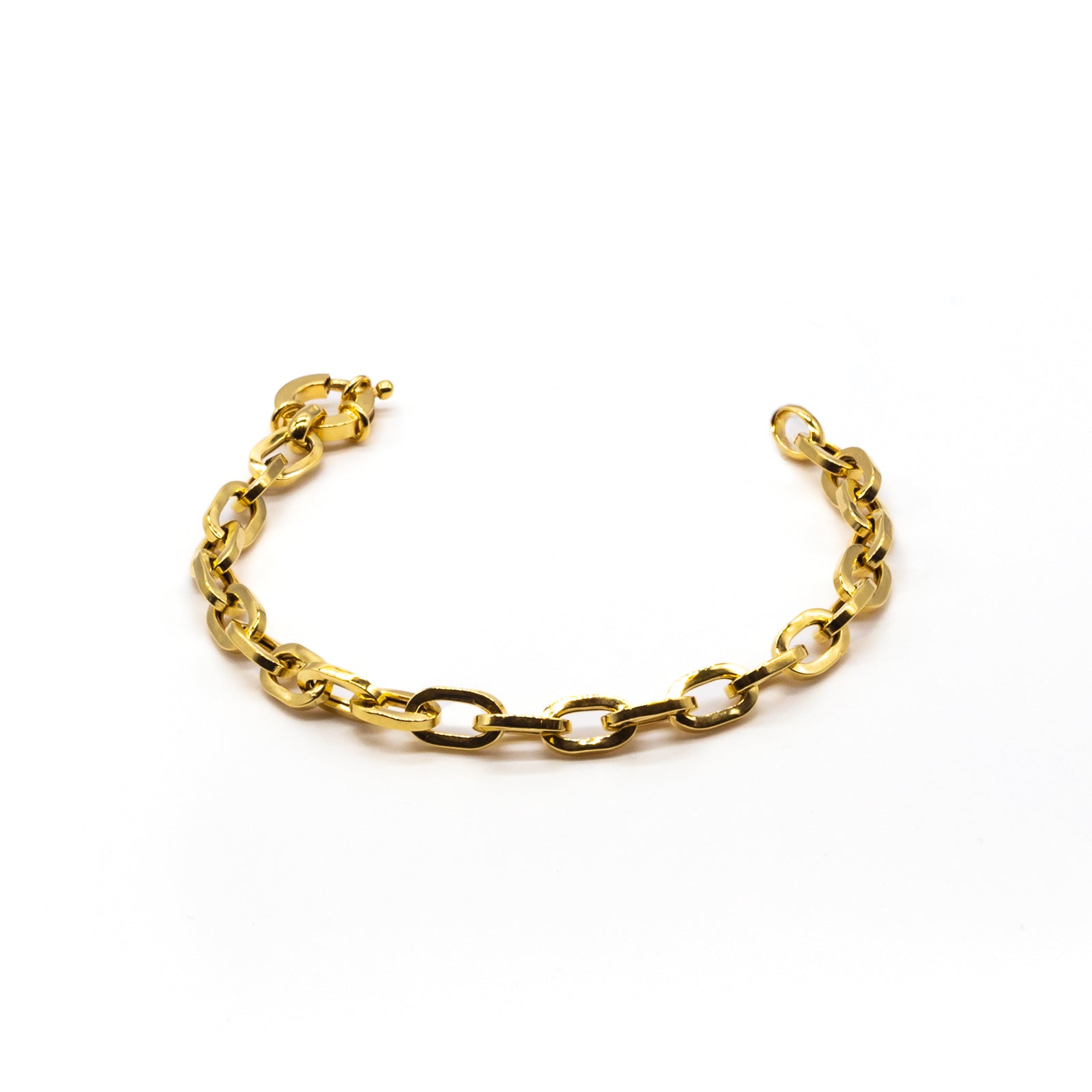 Bracciale Donna Re Mida Argento 925 Dorato A Catena B002