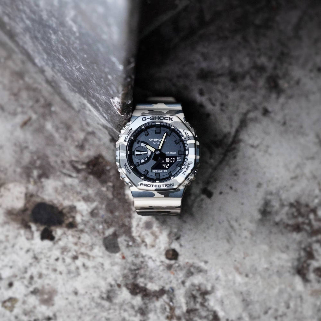 Orologio Uomo Casio G-SHOCK Camouflage Beige GA-2100CM-5AER