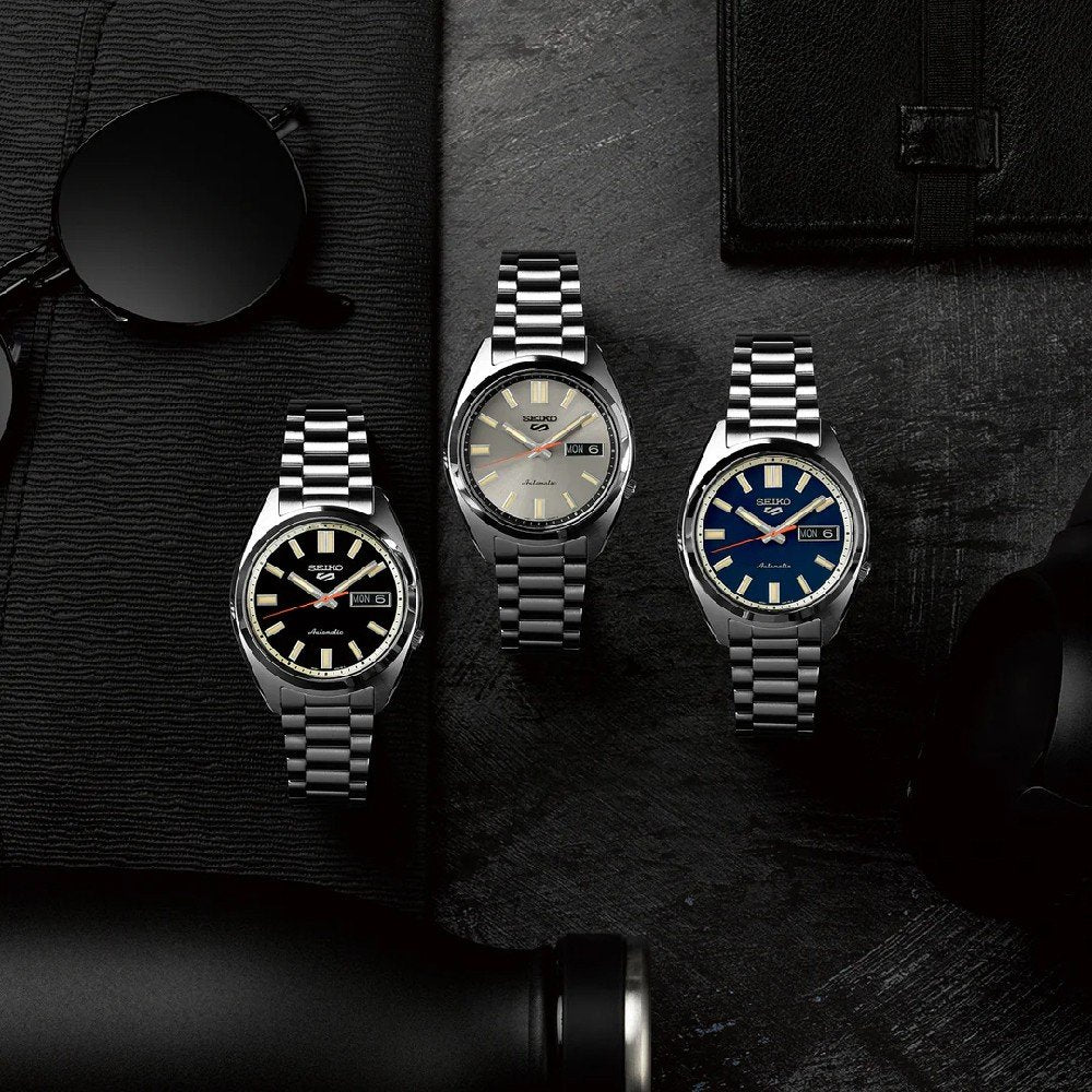 Orologio Uomo Seiko 5 Automatico Blu Riedizione Anni 70 SRPK87K1