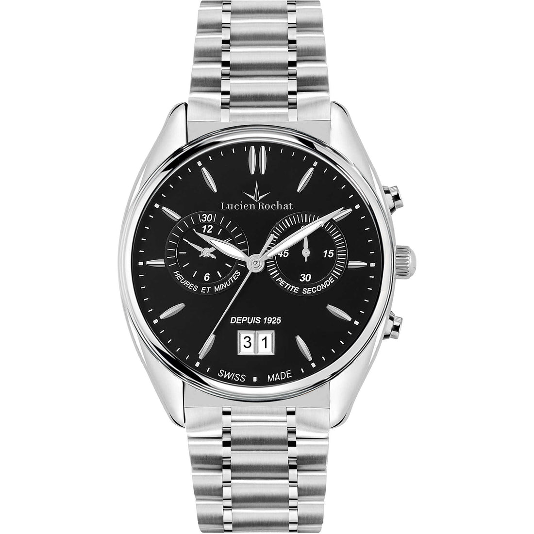 Orologio Uomo Lucien Rochat acciaio  lunel crono doppia data R0473610005