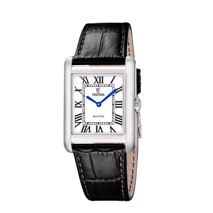 Orologio Uomo Festina Acciaio Pelle Nero Solo Tempo F20771/1