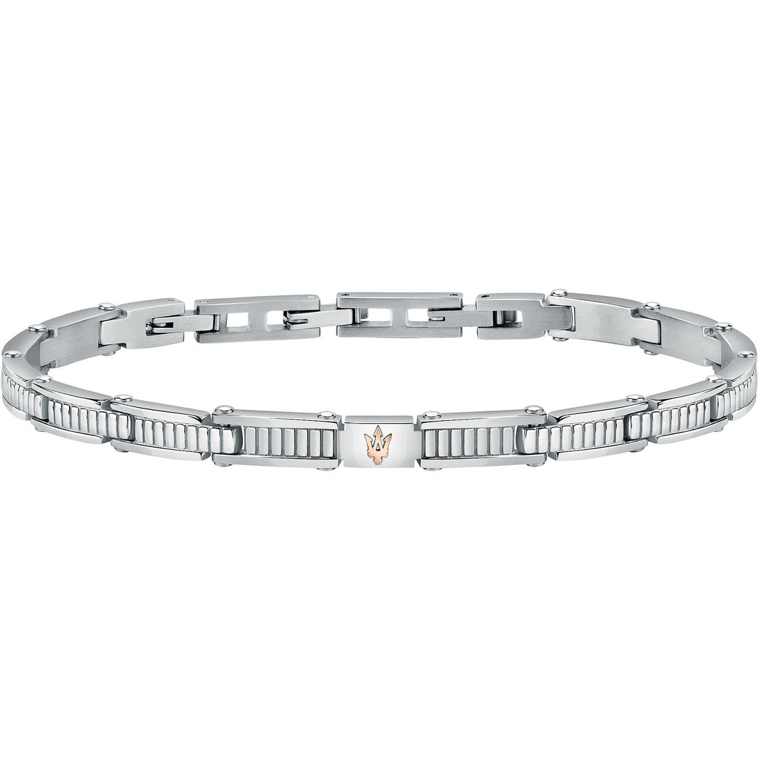 Bracciale Uomo Acciaio Maserati con Centrale Semirigido JM421ATK18