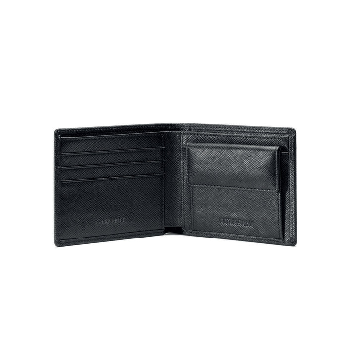 Portafoglio Uomo Ottaviani Vera Pelle Nero Effetto Saffiano 87599