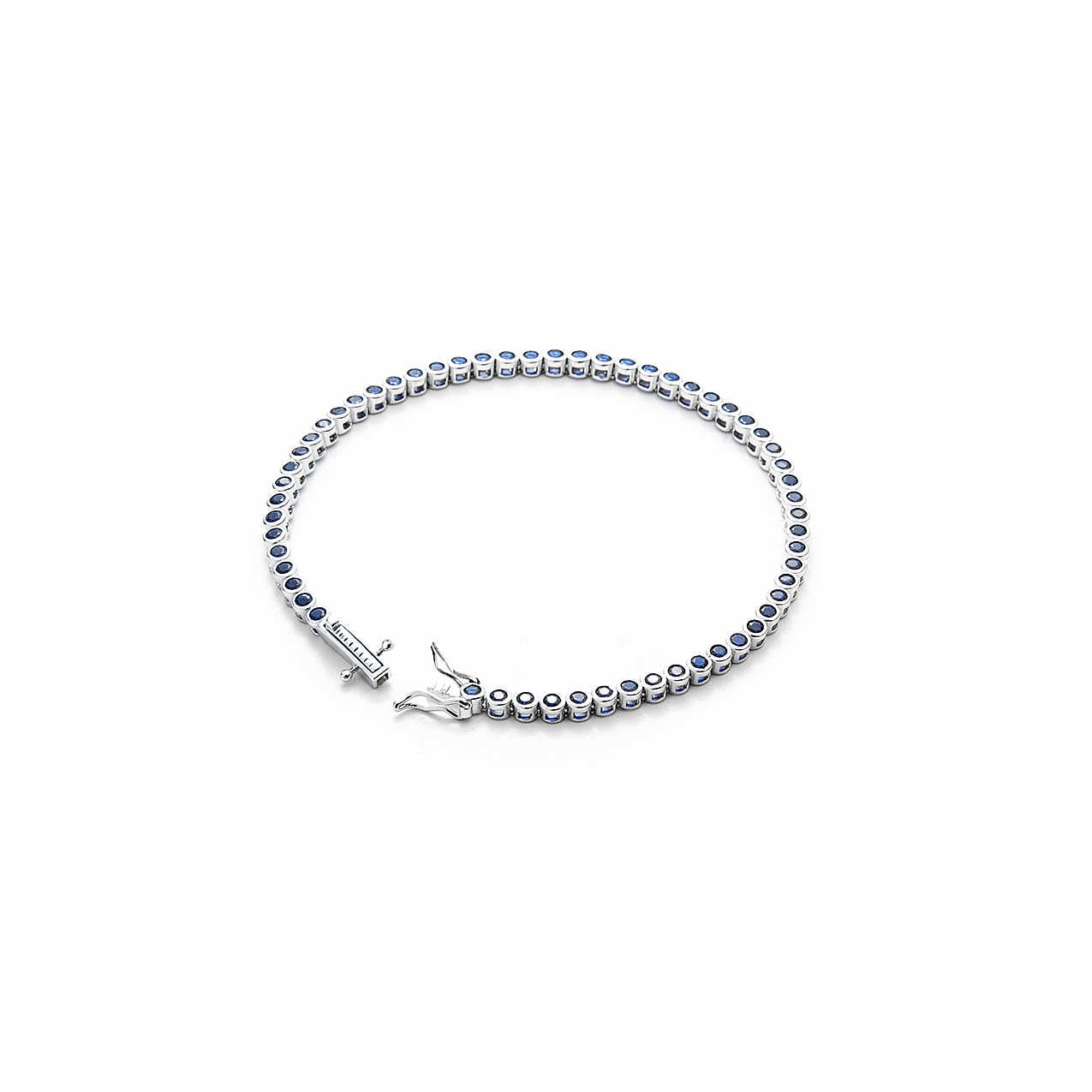 Bracciale Tennis Uomo Cesare Paciotti Argento Zirconi Blu JPBR2015B/19
