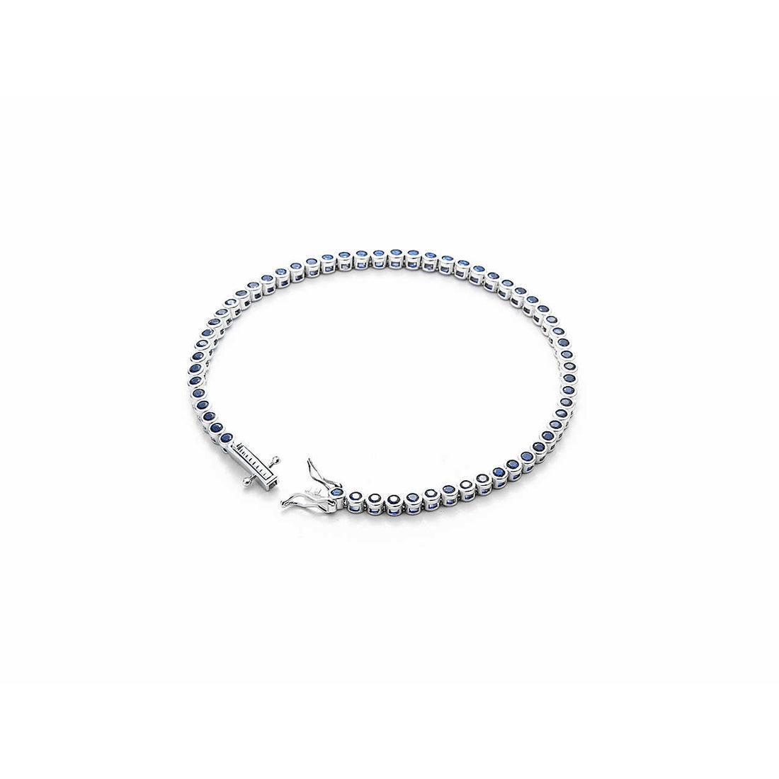 Bracciale Tennis Uomo Cesare Paciotti Argento Zirconi Blu JPBR2015B/19