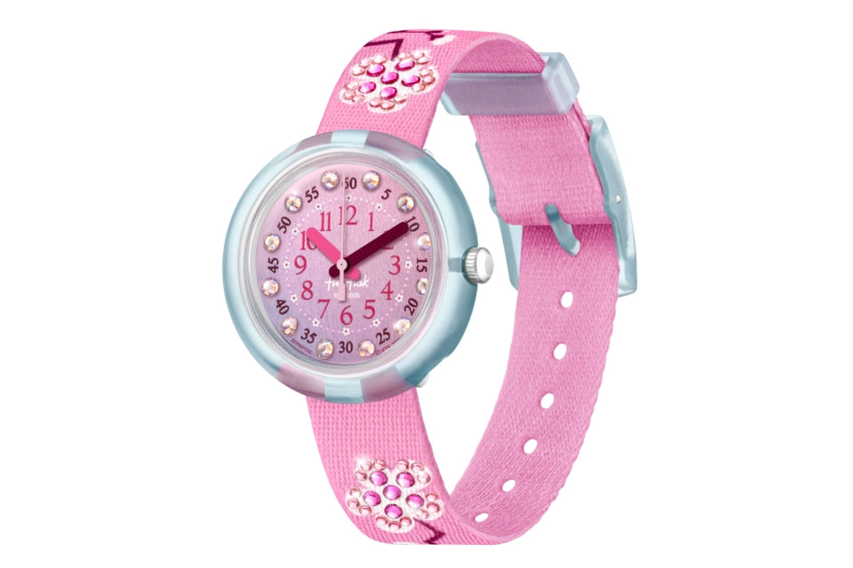 Orologio Swatch Bambina Flik Flak Rosa Solo Tempo FPNP102