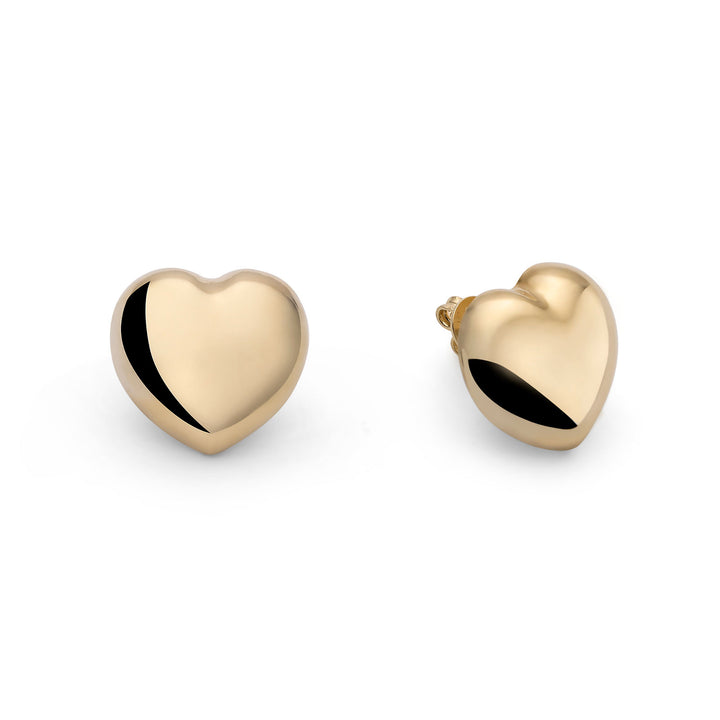 Orecchini Donna Unoaerre Argento Dorato 925 Cuore Bombato 6629