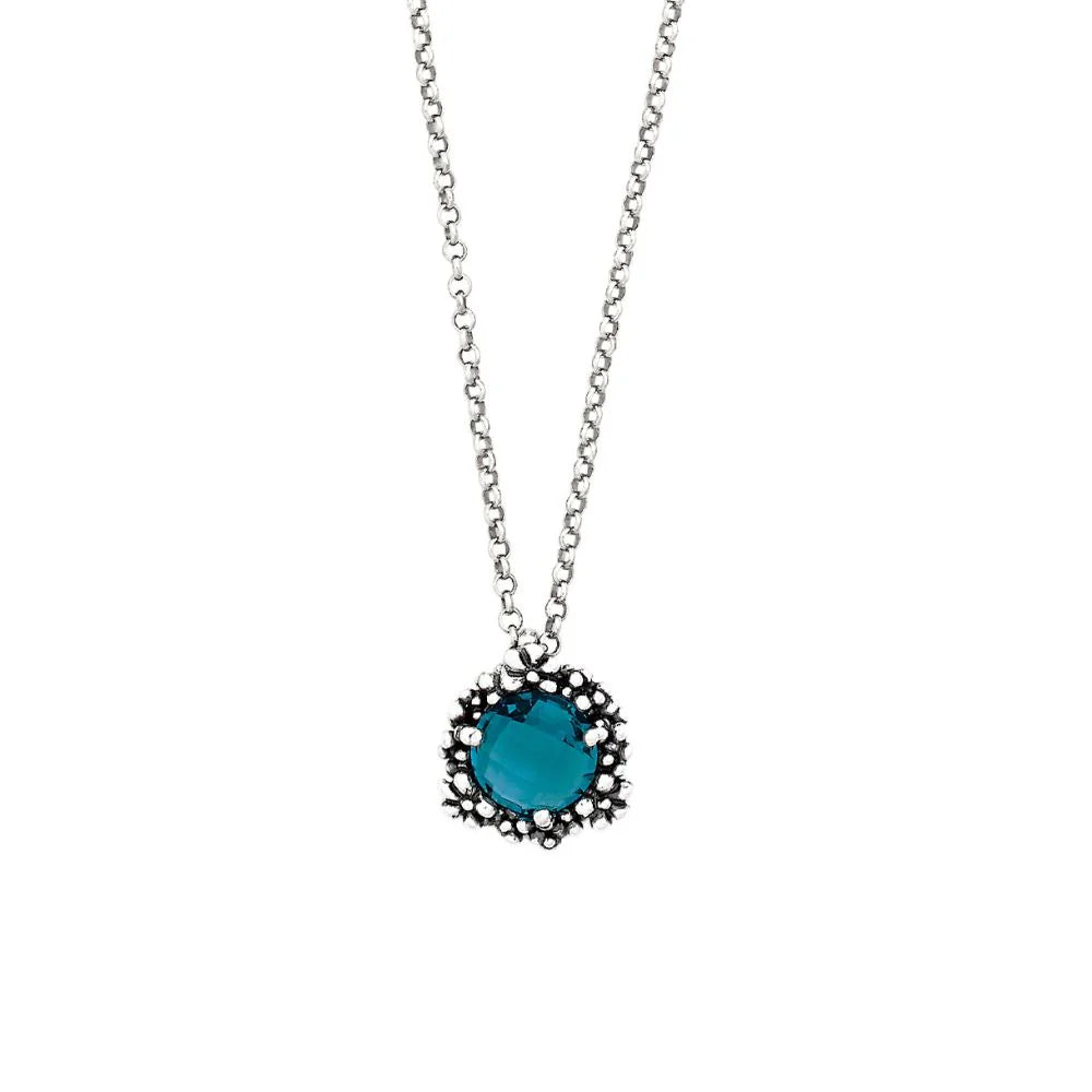 Collana Donna Giovanni Raspini Argento 925 Pendente Blue Ivy 12425