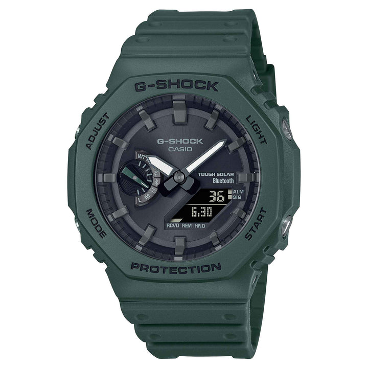 Orologio Uomo G-shock Casio Gomma Verde Carica Solare GA-B2100-3AER