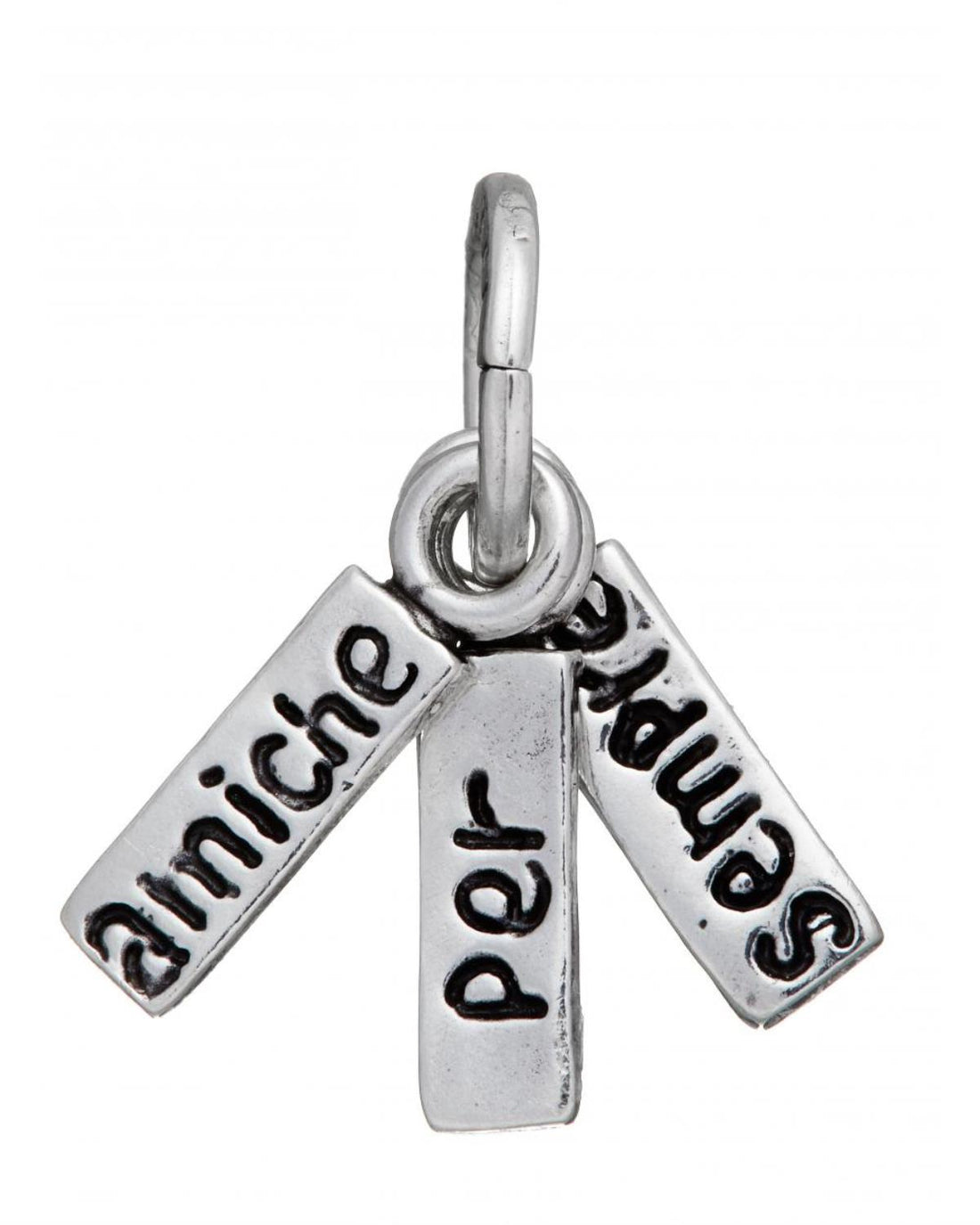 Charm Donna Giovanni Raspini Argento 925 Amiche Per Sempre Realizzato A Mano 09631