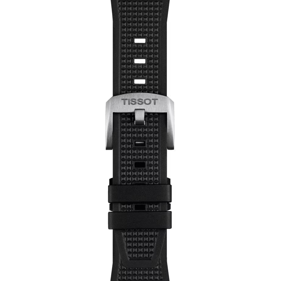 Orologio Uomo Tissot PRX Quarzo Solo Tempo Acciaio Data Gomma Nero T1374101705100