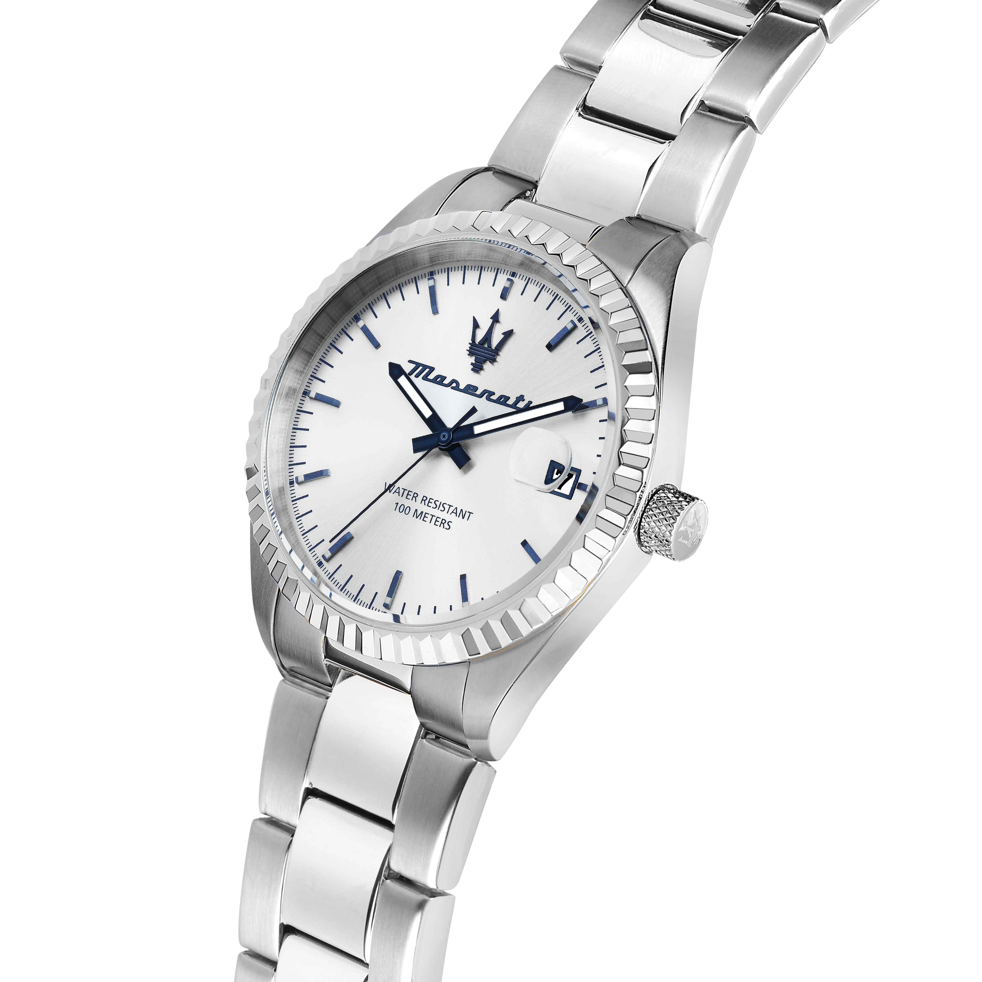 Orologio Uomo Maserati Competizione Acciaio Data Argentè R8853100045