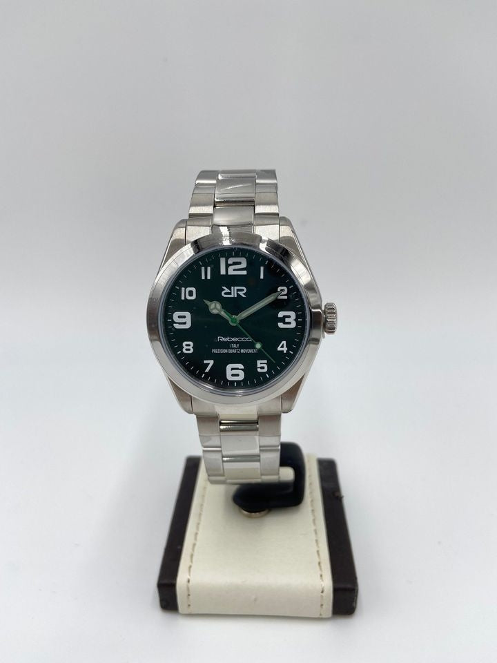 Orologio Uomo Rebecca Quarzo Solo Tempo Acciaio Numeri Arabi