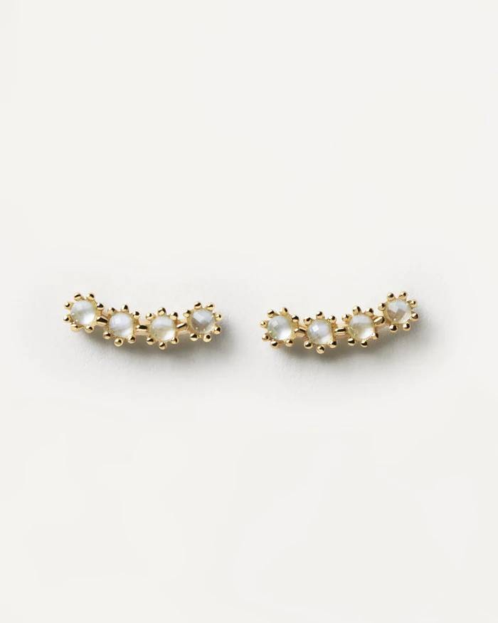 Orecchini Donna PDPaola Argento Dorato 925 Perle AR01-432-U
