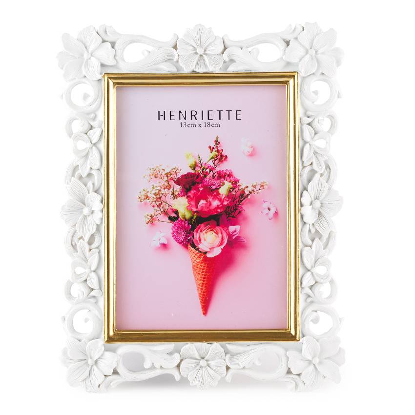 Cornice Henriette Petit Fleurs Ostuni Bianco 13x18 cm D18978