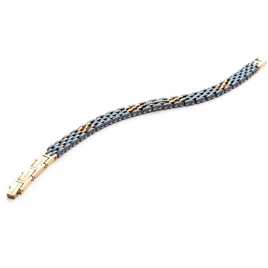 Bracciale Uomo 4US Cesare Paciotti acciaio e pvd blu 4UBR3765