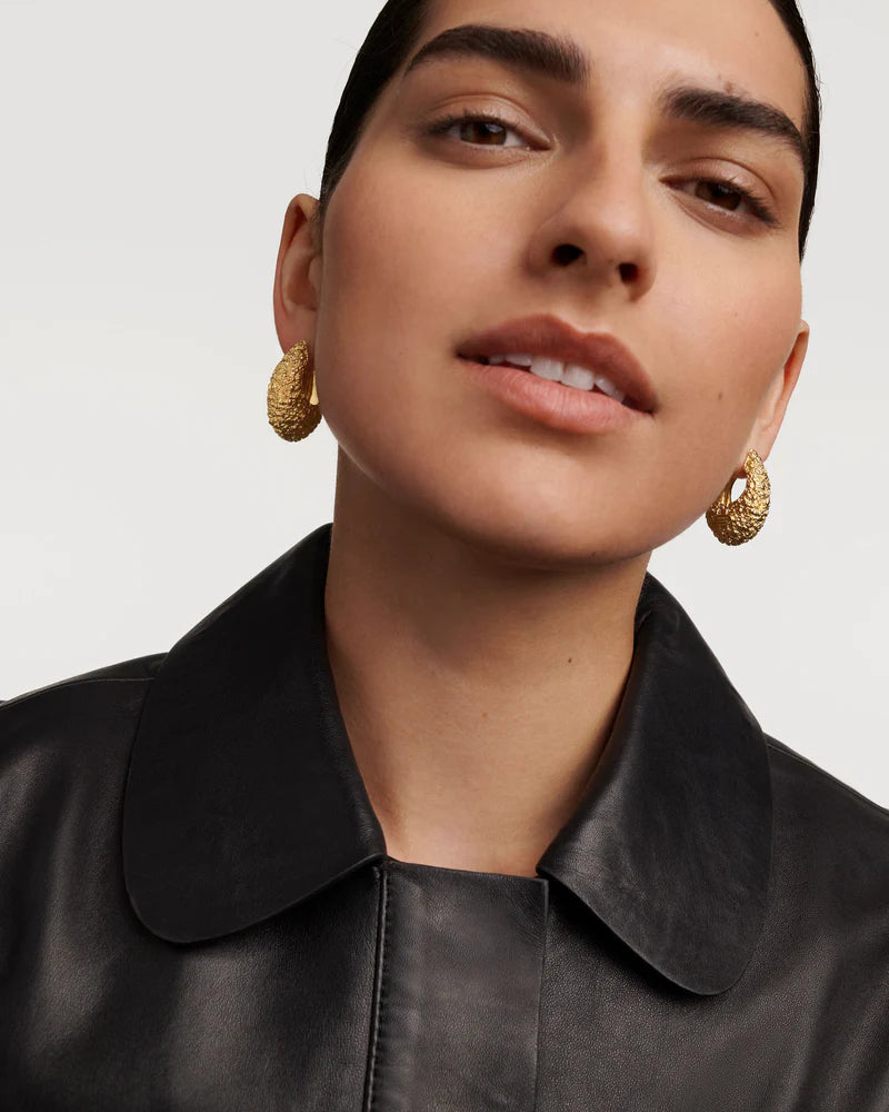 Orecchini Donna PDPaola Argento Dorato Texture Marina AR01-B85-U