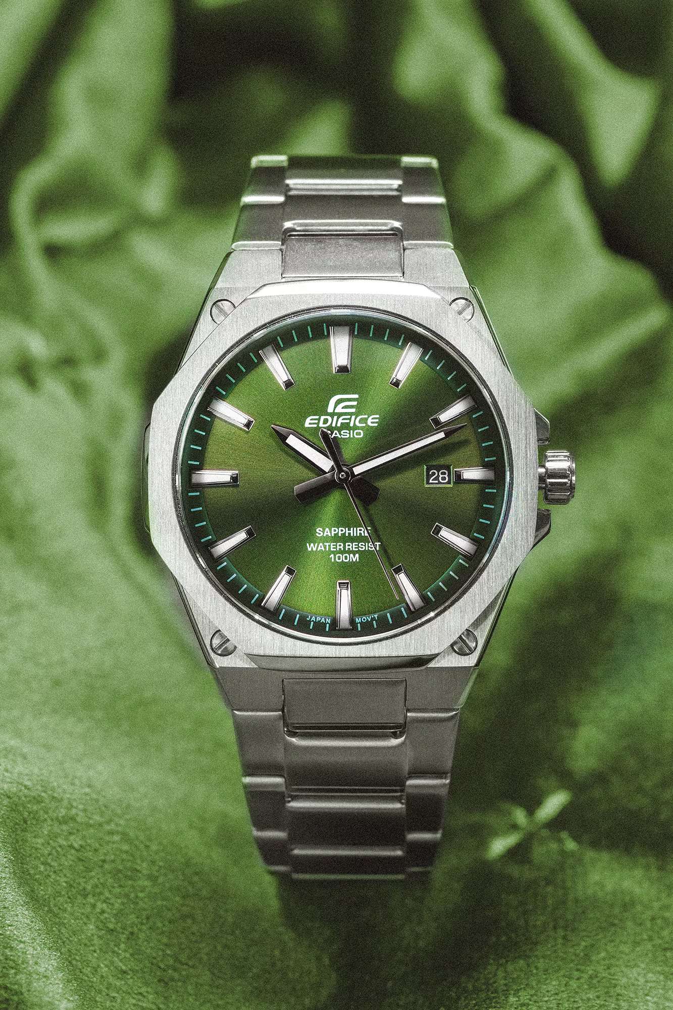 Orologio Uomo Casio Edifice Acciaio Verde Quarzo EFR-S108D-3AVUEF