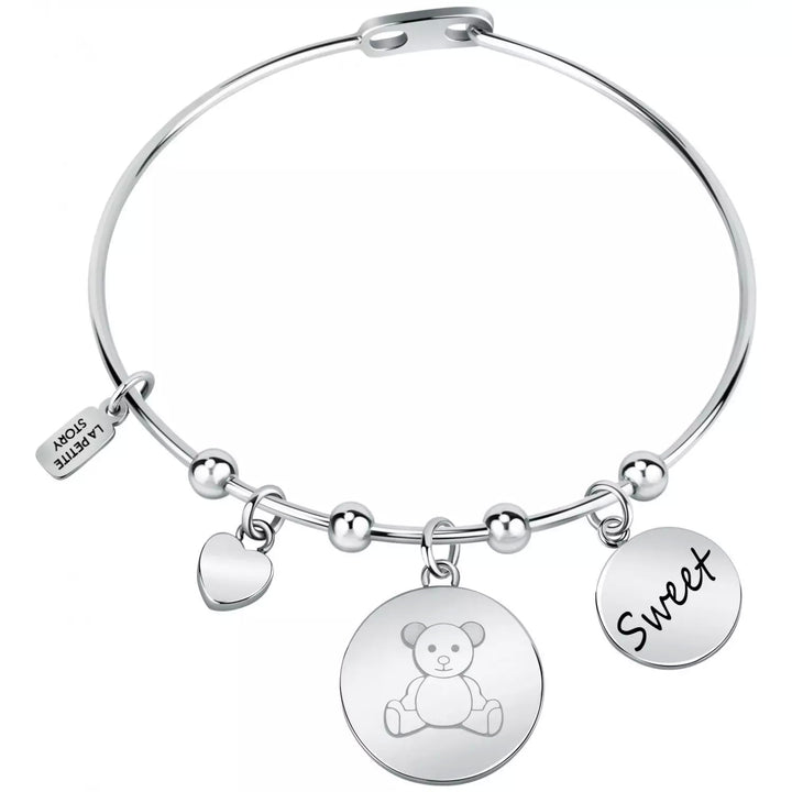 Bracciale Donna La Petite Story Acciaio Con Charm Orsetto Family LPS05ASF28