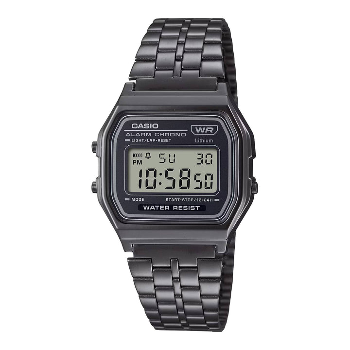 Orologio Uomo Acciaio Casio Quarzo Digitale Vintage A158WETB-1AEF
