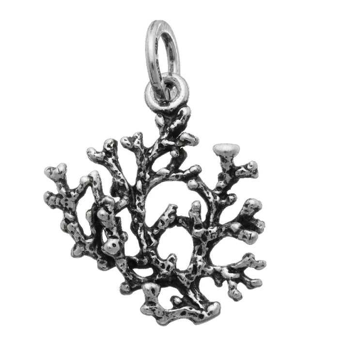 Charm Donna Giovanni Raspini Argento 925 Corallo Medio Realizzato A Mano 06452