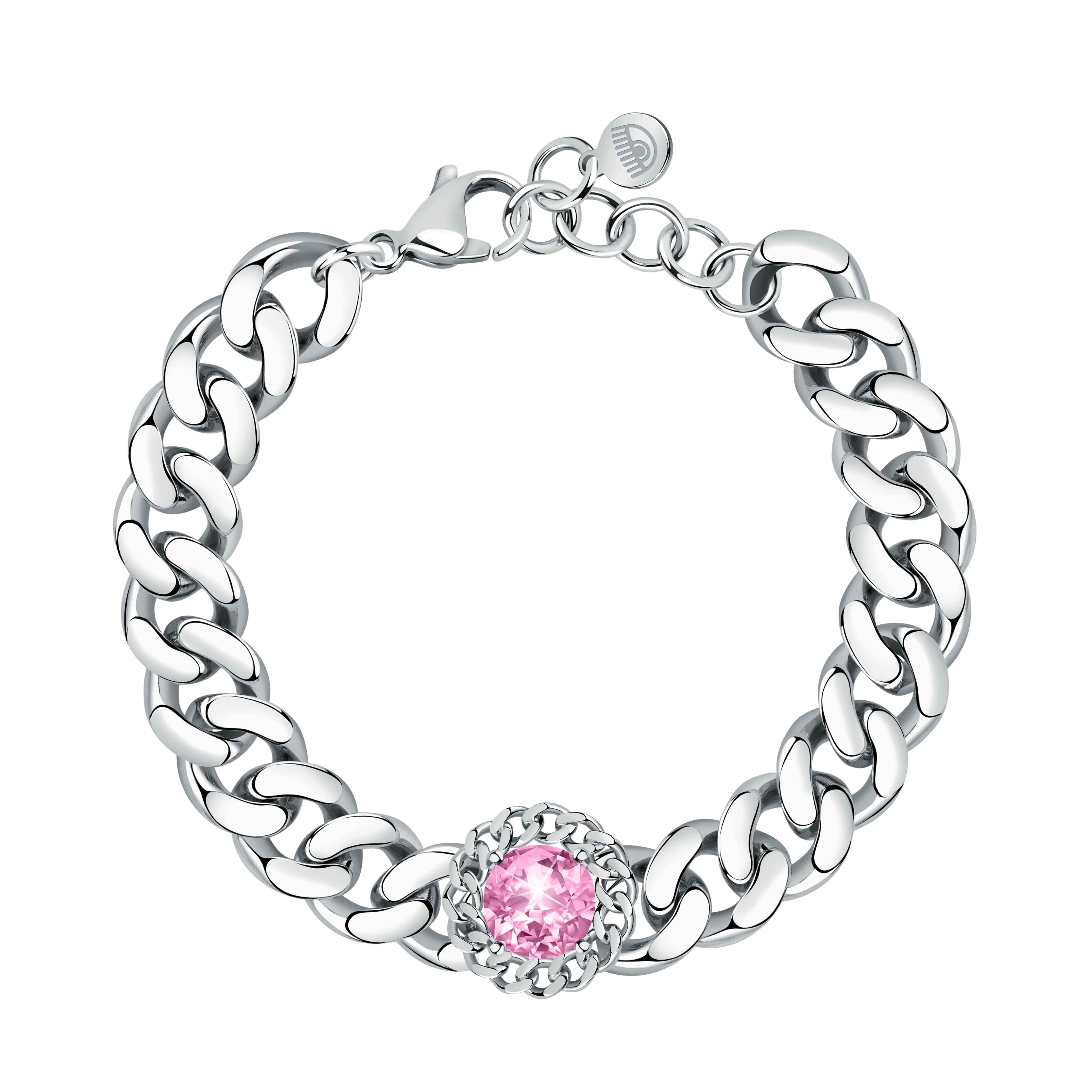Bracciale Donna Chiara Ferragni Catena Groumette Zircone Rosa