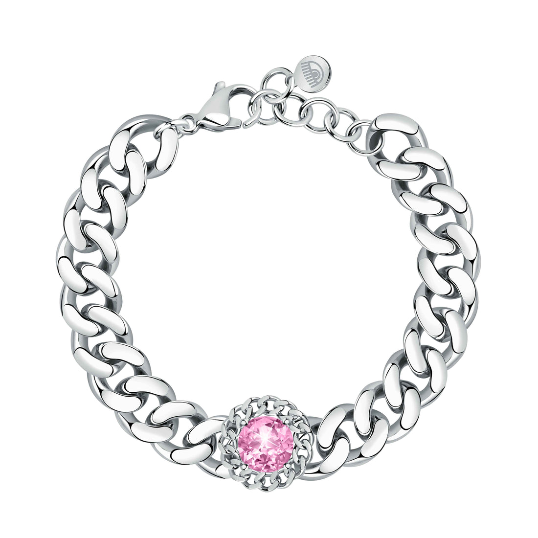 Bracciale Donna Chiara Ferragni Catena Groumette Zircone Rosa