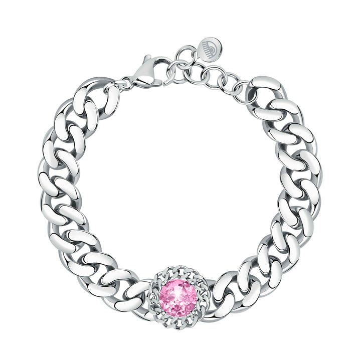 Bracciale Donna Chiara Ferragni Catena Groumette Zircone Rosa