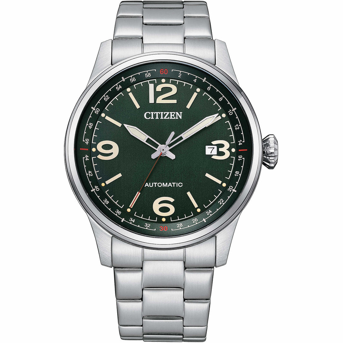Orologio Uomo Acciaio Citizen Automatico Pilot NJ0160-87X