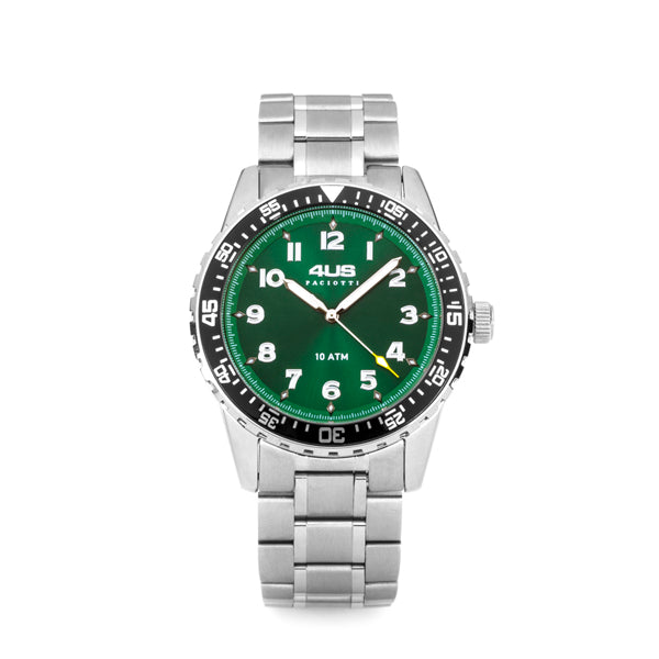 Orologio Uomo 4US Cesare Paciotti Verde Acciaio SUB T4ST459