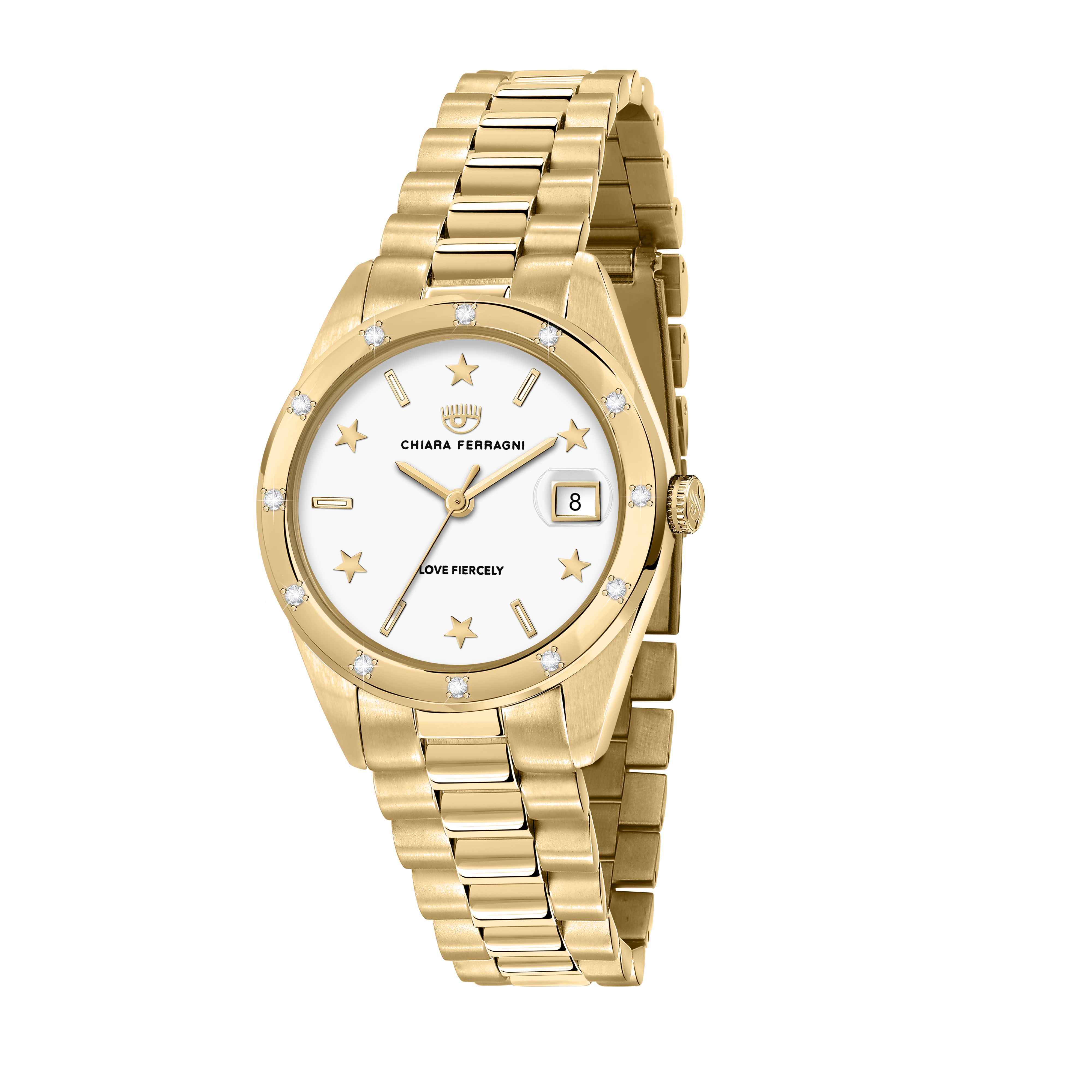 Orologio Donna Chiara Ferragni Quarzo Solo Tempo Acciaio Dorato