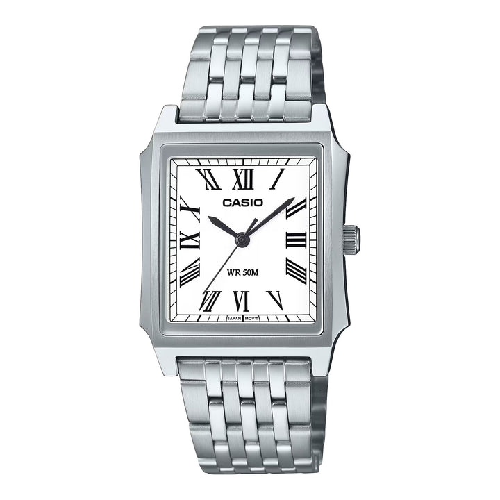 Orologio Uomo Casio Acciaio Bianco Quarzo MTP-190D-7BVEF