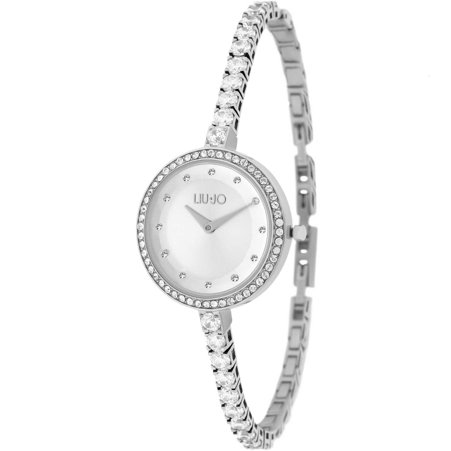 Orologio Donna Acciaio Liu Jo Desirè Zirconi Tennis Quarzo Solo Tempo TLJ1869