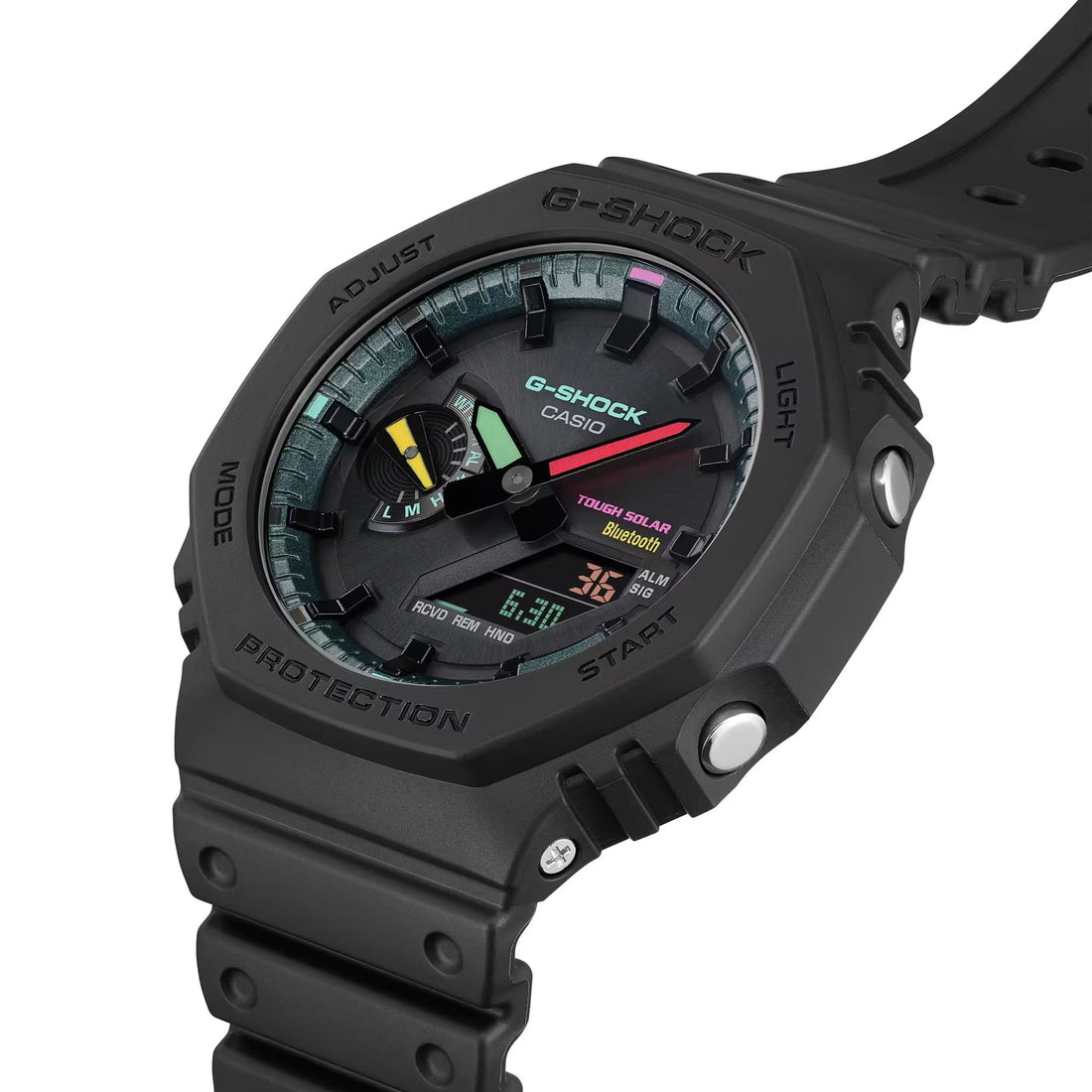 Orologio Uomo Casio G-SHOCK Quarzo Nero Fluorescente GA-B2100MF-1AER