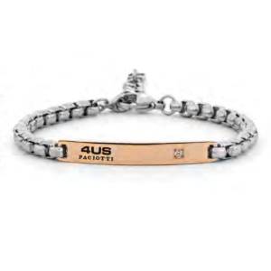 Bracciale Uomo 4US Cesare Paciotti Acciaio Targhetta 4UBR7945