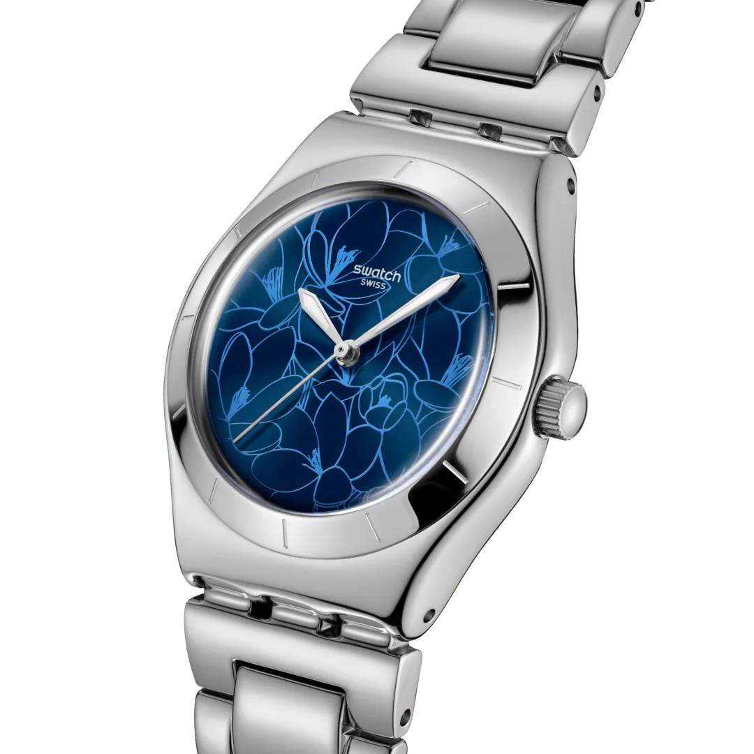 Orologio Donna Swatch PETAL FRENZY Blu Quarzo Acciaio YLS235G