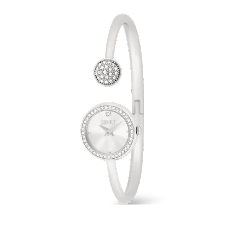Orologio Donna Liu Jo Apertura Semirigida Zirconi Bianchi TLJ2503