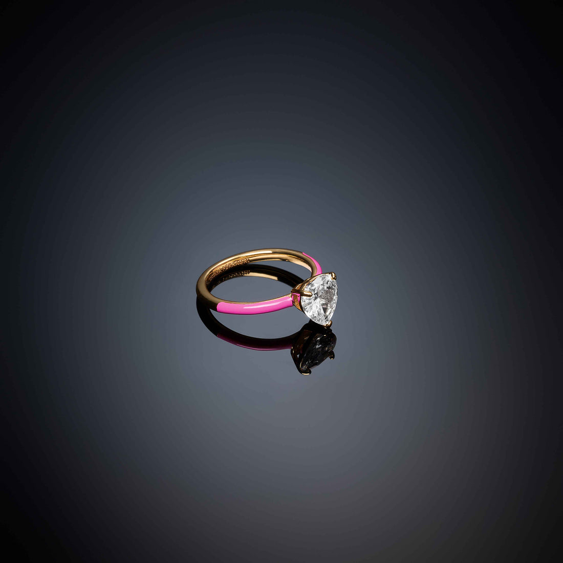Anello Donna Chiara Ferragni Smalto Rosa Zircone Cuore J19AVI34012