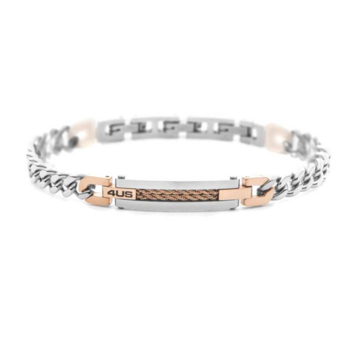 Bracciale Uomo 4US Cesare Paciotti Acciaio Targhetta 4UBR8469