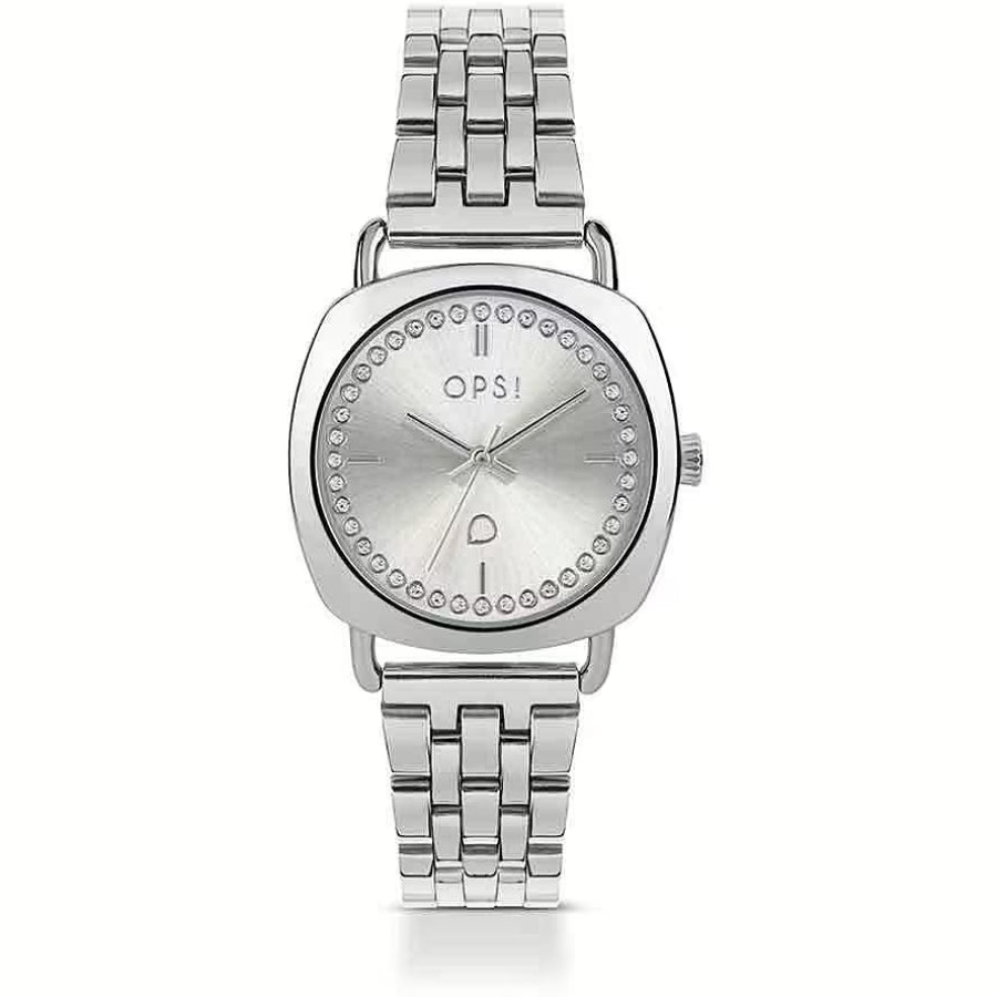 Orologio Donna Ops Acciaio Ring Diamond Quarzo Solo Tempo OPSPW-1009-3200