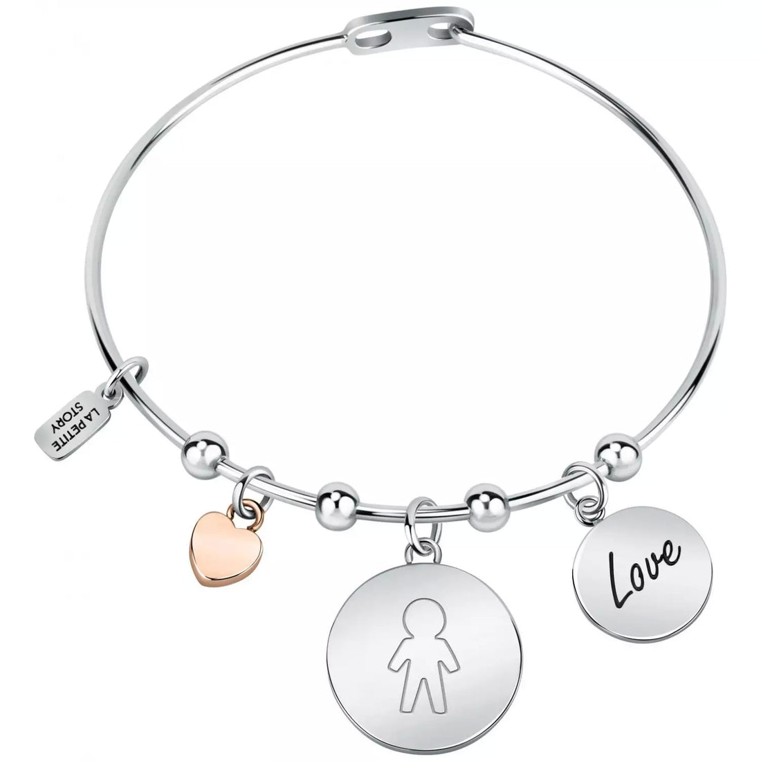 Bracciale Donna La Petite Story Acciaio Con Charm Story Family LPS05ASF27