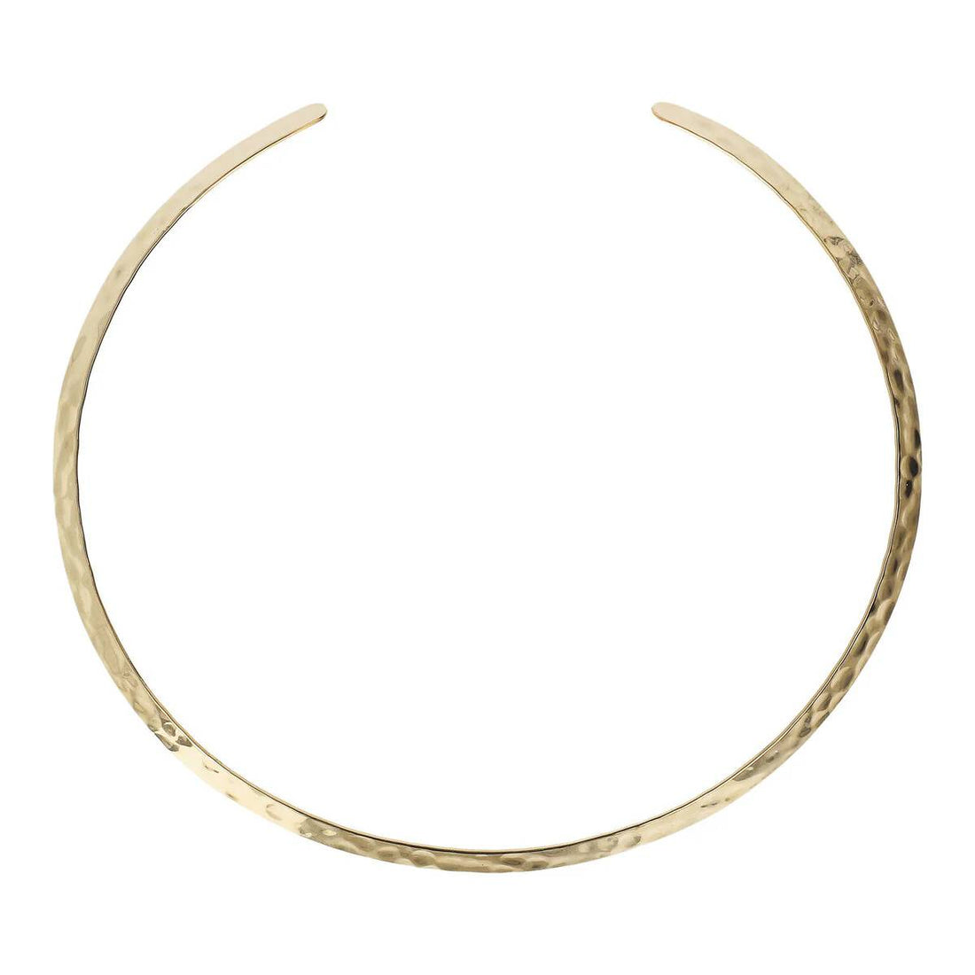 Collana Donna Etrusca Girocollo Choker Sottile Martellata WSET00336.YG